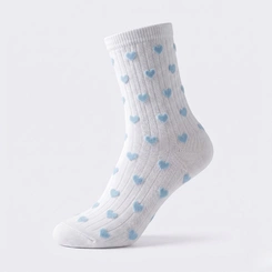 Kit Meia Feminina Cano Longo 3 Pares Estampada