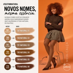 Meia Calça Feminina Clássica Fio 15 Transparente