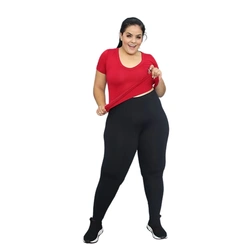 Legging Feminina Plus Size Lycra Básica Ditana