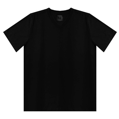 camisa preta gola v png