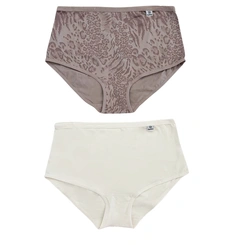 Kit Calcinha Del Rio Feminina Microfibra 2 Peças Plus Size Cintura Alta