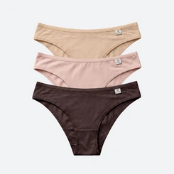 Kit Calcinha Del Rio Feminina Microfibra 3 Peças Tanga