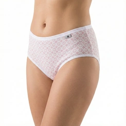 Kit Calcinha Del Rio Feminina 2 Peças Cotton Algodão Cós Largo