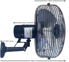 Ventilador de Parede Comercial Industrial Oscilante Q450 Turbo M4 Qualitas