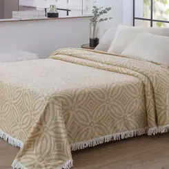 Colcha Casal Jolitex Chenille Bruna