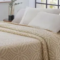 Colcha Casal Jolitex Chenille Bruna
