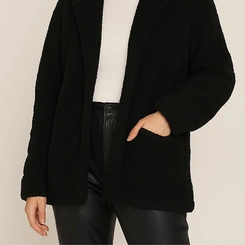 Casaco Feminino Teddy Peluciado Slim