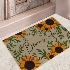 Tapete de Porta Estampado Bem Vindo Berlim