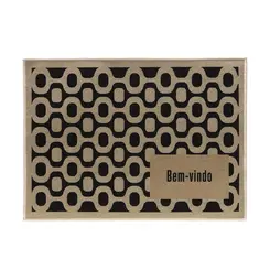 Tapete de Porta Estampado Bem Vindo Berlim