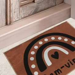 Tapete de Porta Estampado Bem Vindo Berlim