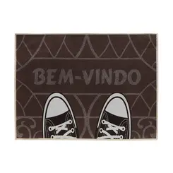 Tapete de Porta Estampado Bem Vindo Berlim