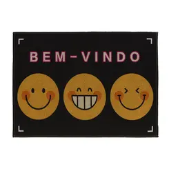 Tapete de Porta Estampado Bem Vindo Berlim