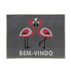 Tapete de Porta Estampado Bem Vindo Berlim