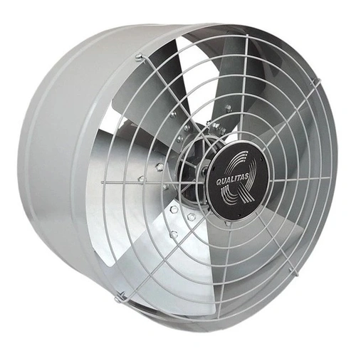 Exaustor Axial Industrial 40cm Bivolt EQ400M6 110v/220v Baixa Rotação Qualitas