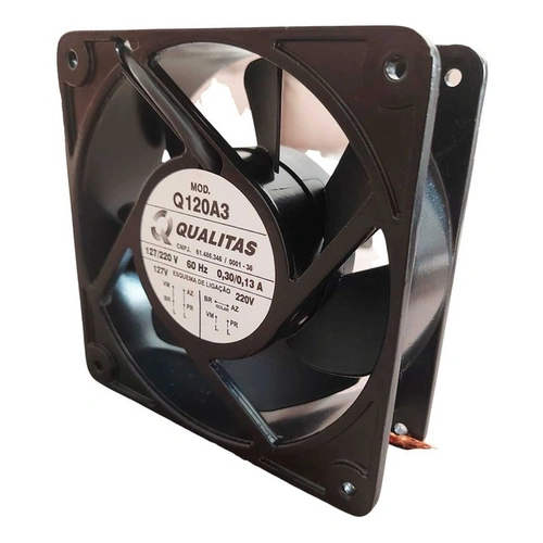 Micro Ventilador De 12cm Bivolt Modelo Ac Q120a3 Qualitas