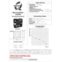 Micro Ventilador De 12cm Bivolt Modelo Ac Q120a3 Qualitas