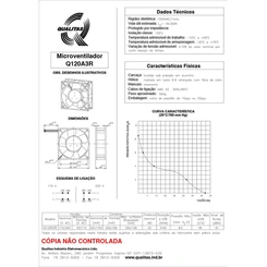 Microventilador Com Carcaça Fundida Em Alumínio Q120A3R