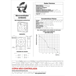 Mini Ventilador AC Q160A3G – Ideal para Balcões e Câmaras Frias