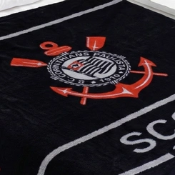 Manta Solteiro Estampa Corinthians Original Jolitex Fun