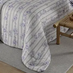 Edredom Malha Queen Estampado Vivaldi