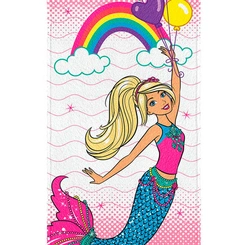 Toalha de Banho Infantil Lepper Felpuda Barbie