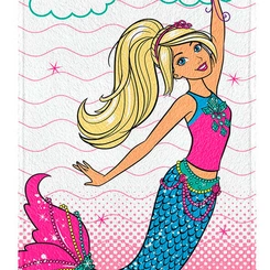 Toalha de Banho Infantil Lepper Felpuda Barbie