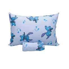 Jogo de Lençol Casal 3 Peças Portallar Disney Stitch