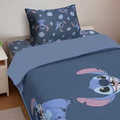 Edredom Infantil Solteiro Stitch E Angel Portallar Disney