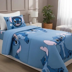 Edredom Infantil Solteiro Stitch E Angel Portallar Disney