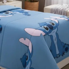 Edredom Infantil Solteiro Stitch E Angel Portallar Disney
