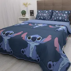 Edredom Casal Stitch E Angel Portallar Disney