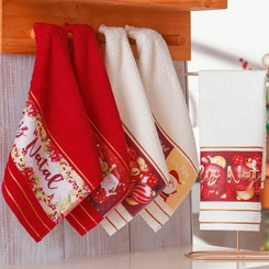 Toalha Lavabo Natalina Jacquard 30x45cm Bene Casa