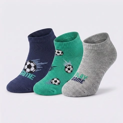 Kit Meia Infantil 3 Pares Menino Selene