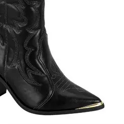 Bota Feminina Vizzano Estilo Country Texana Cano Médio
