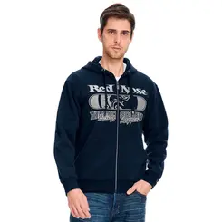 Blusa Jaqueta Moletom Masculino Red Nose Com Capuz Ziper Aberto Logo