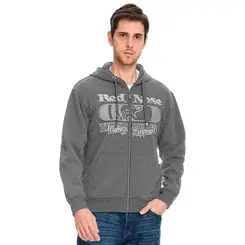 Blusa Jaqueta Moletom Masculino Red Nose Com Capuz Ziper Aberto Logo