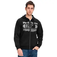 Blusa Jaqueta Moletom Masculino Red Nose Com Capuz Ziper Aberto Logo