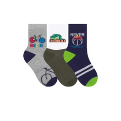 Kit Meia Infantil Menino 3 Pares Selene