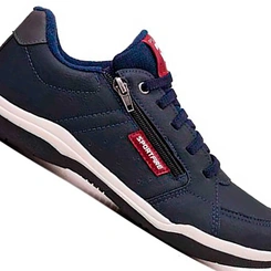 Sapatênis Masculino Casual Sport Fire Zíper Lateral