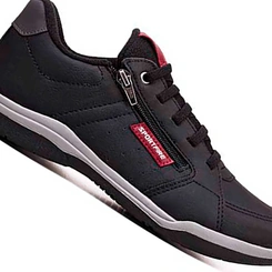 Sapatênis Masculino Casual Sport Fire Zíper Lateral