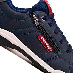 Sapatênis Masculino Casual Sport Fire Zíper Lateral