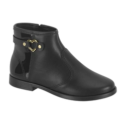 Bota Coturno Juvenil Menina Molekinha Cano Curto Napa