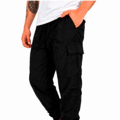 Calça Tactel Masculina Elastano com Bolso Cargo