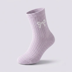 Kit 3 Pares De Meia Infantil Cano Médio Menina Laços Selene