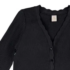 Casaco Feminino Lecimar Alongado em Ribana Tricô