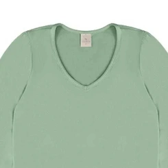 Blusa Feminina Manga Longa Lecimar em Crepe Viscose