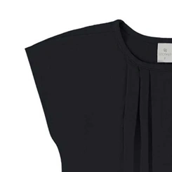 Blusa Feminina Lecimar Manga Curta em Crepe Viscose