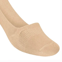 Meia Feminina Sapatilha Invisível 34/38 Fio de Silicone Anti Deslizante