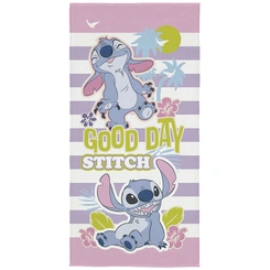 Toalha de Banho Infantil Lepper Aveludada Stitch