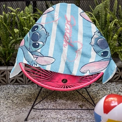 Toalha de Banho Infantil Lepper Aveludada Stitch
